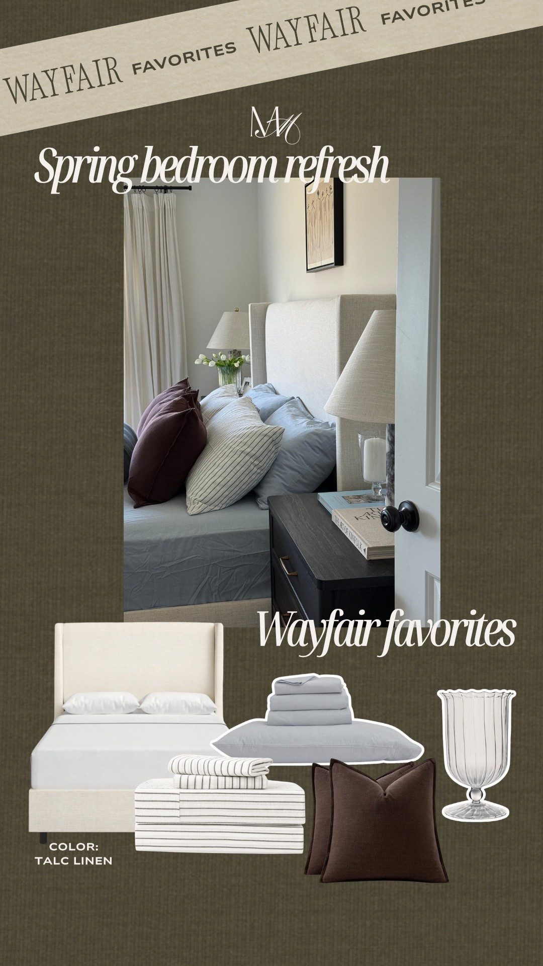 @Wayfair bedroom favorites in my home. My bed frame is in the color Talc Linen. 

#ad #wayfair #WayfairPartner

#LTKHome