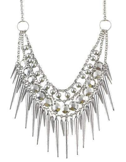 Fashionable Design Charming Bead Multilayer Spike Necklace | SHEIN