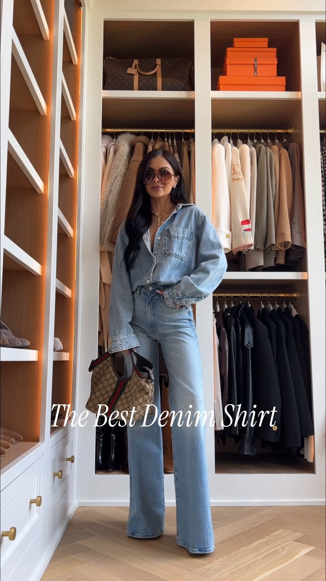 How go wear a classic denim shirt this summer and into fall 
Wearing an XS
Mother denim wearing a 23
Gucci giglio bag

#LTKmomlife #LTKootd #LTKOver40