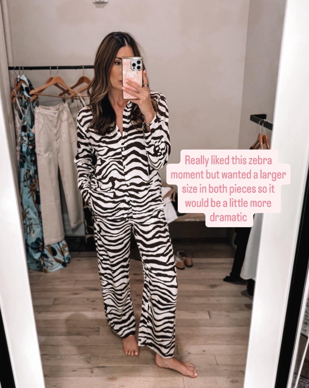 Medium in top, small in pants 