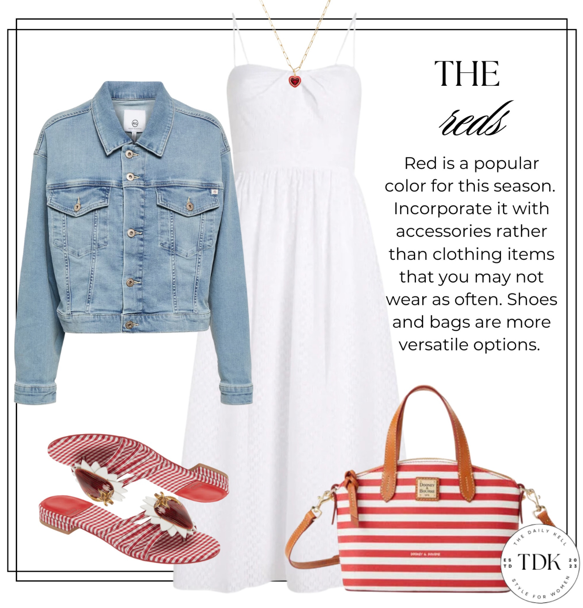 Transform a simple white dress by adding a pop of red. 

This blend of classic and bold  makes for a stunning ensemble!

#LTKStyleTip #LTKOver40 #LTKSeasonal