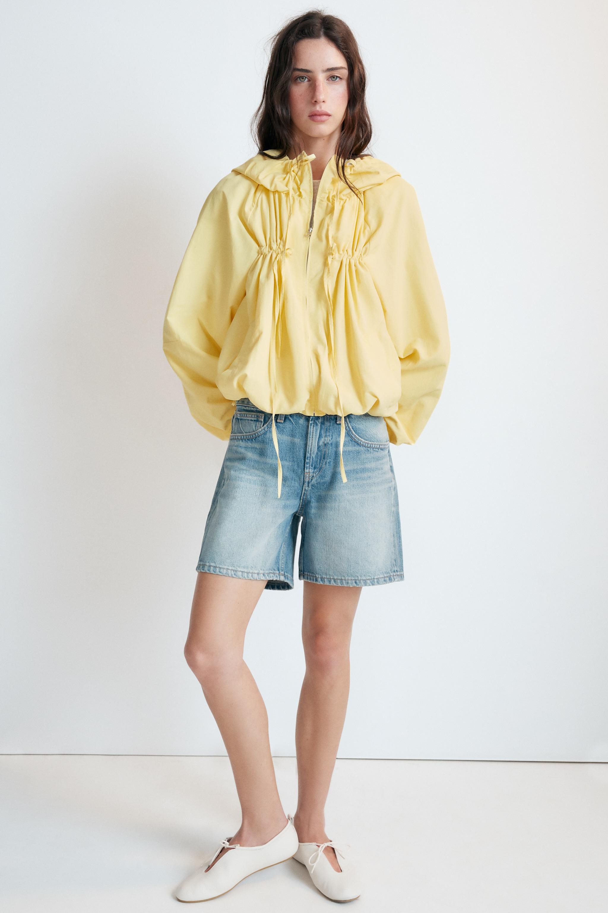 NYLON TIE-DETAIL JACKET | Zara AU