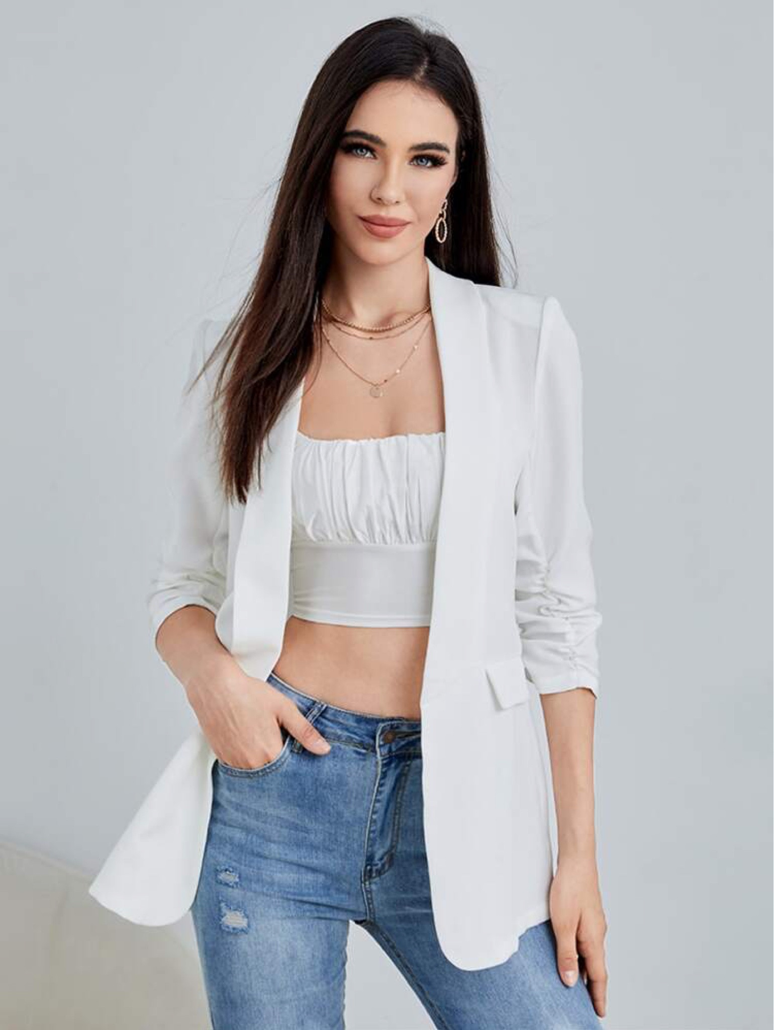 Blazer com manga detalhe SHEIN 

#LTKbrasil