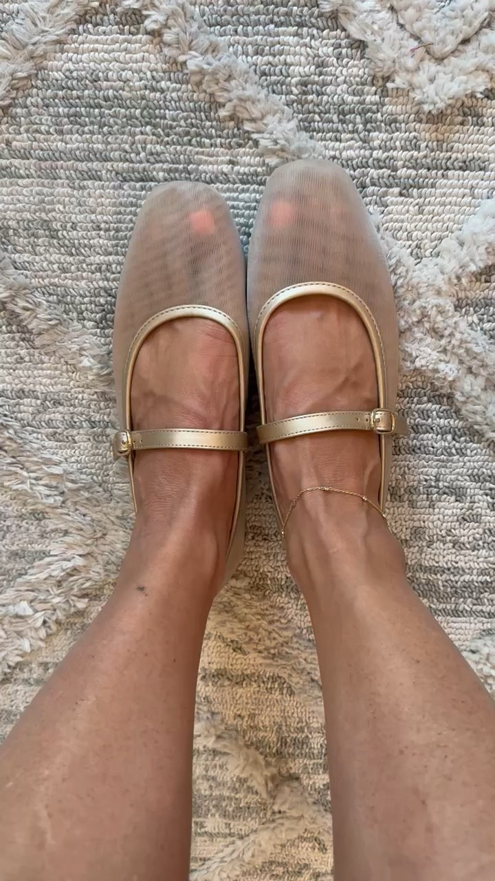 How cute are these mesh ballet flats?! I love them! Perfect to throw on with a summer dress! I love that you can use these with a more dressed up outfit as well as a more casual outfit! I went with my normal size! 

#LTKFindsUnder50 #LTKShoeCrush #LTKStyleTip