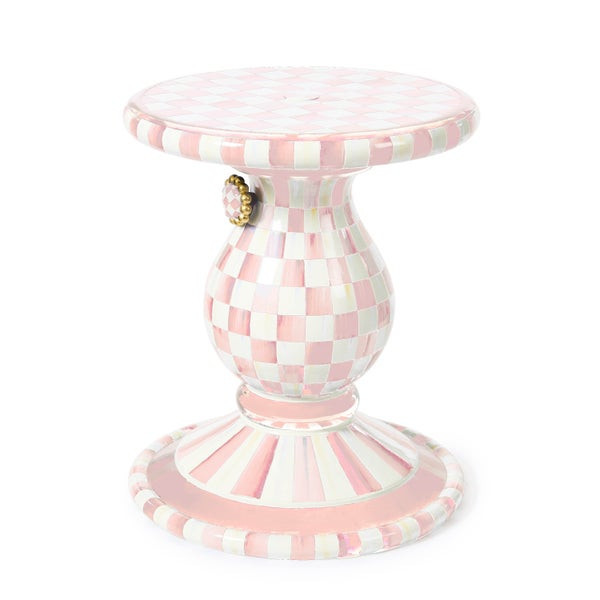 MacKenzie-Childs Outdoor Rosy Umbrella Stand Side Table | MacKenzie-Childs