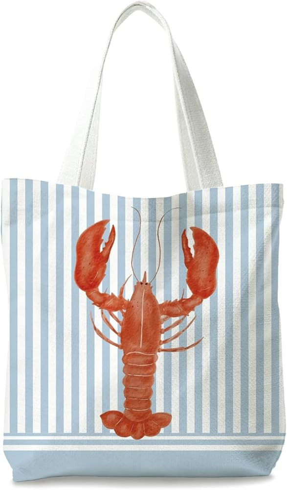 Beachy Blue Coastal Tote Bag, Gifts for Women, Tote Bags for Women, Reusable Shopping Bags | Amazon (US)