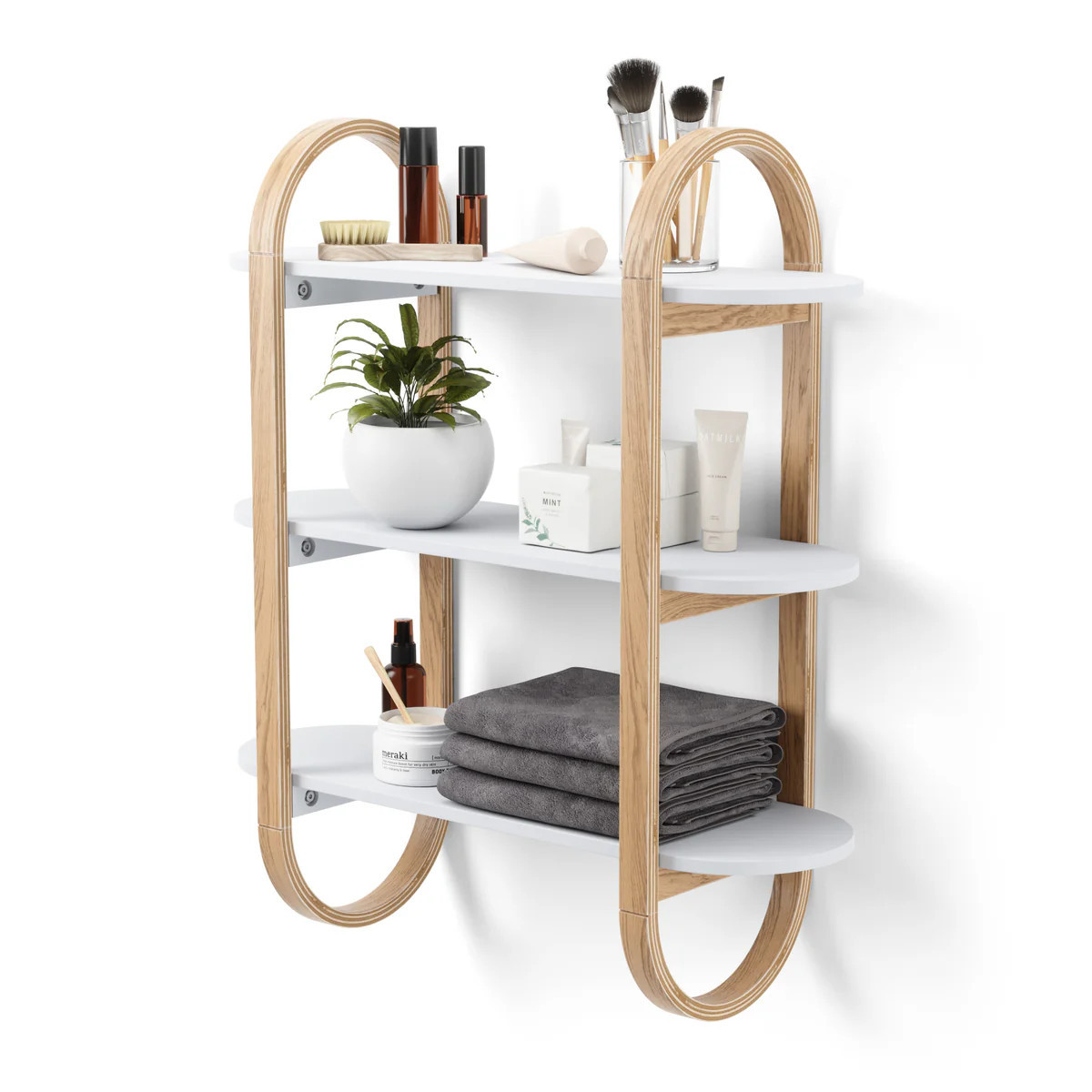 Bellwood Wall Shelf - Modern, Natural Wood Storage | Umbra | Umbra