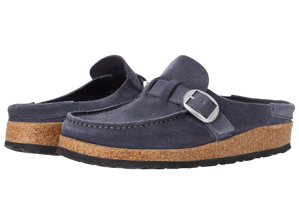 Birkenstock Buckley - Suede (Night Suede) Women's Clog Shoes | Zappos