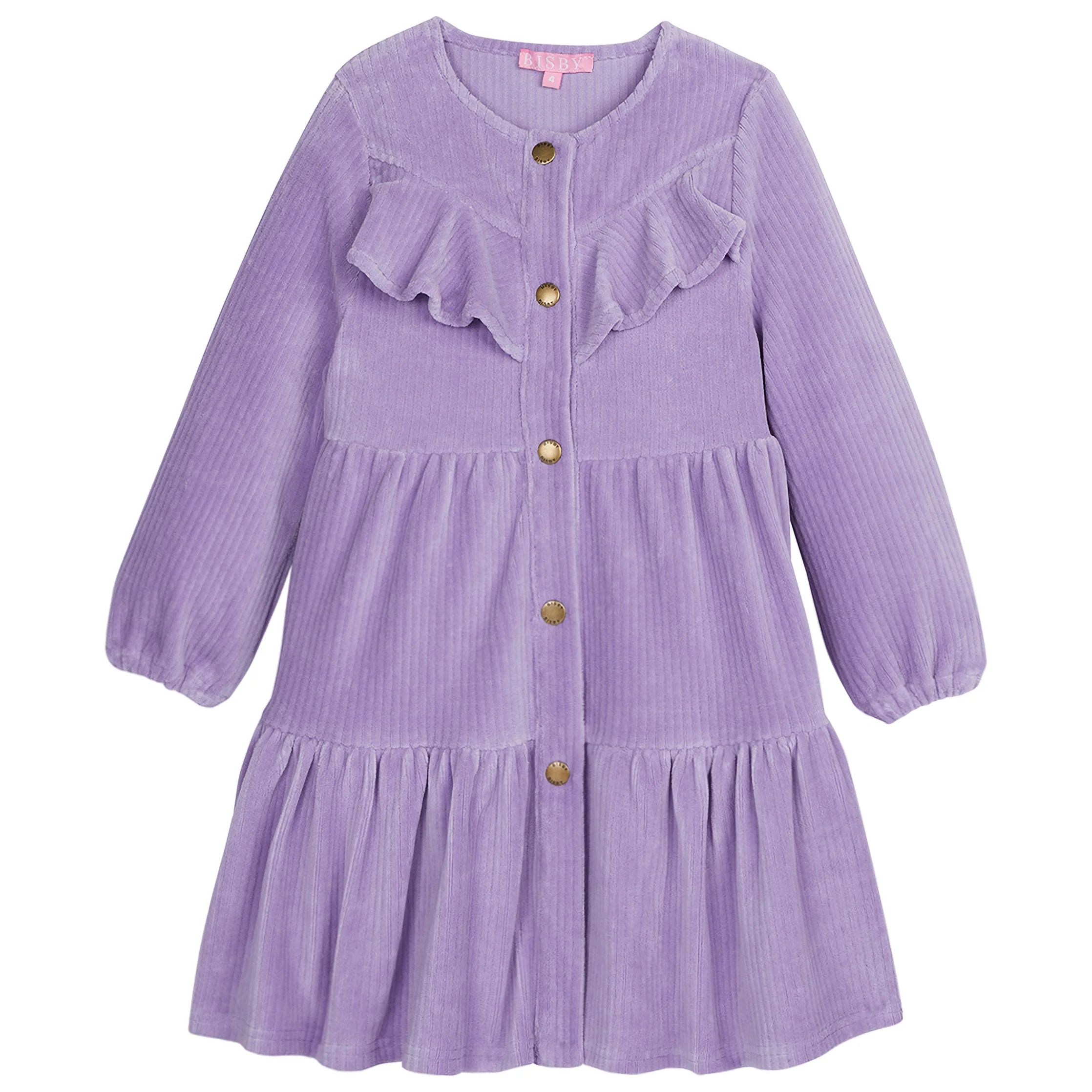 Western Dress - Lilac Corduroy | BISBY Kids
