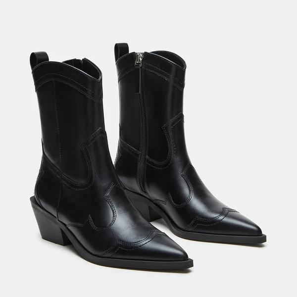 SHAYNE BLACK LEATHER | Steve Madden (Canada)