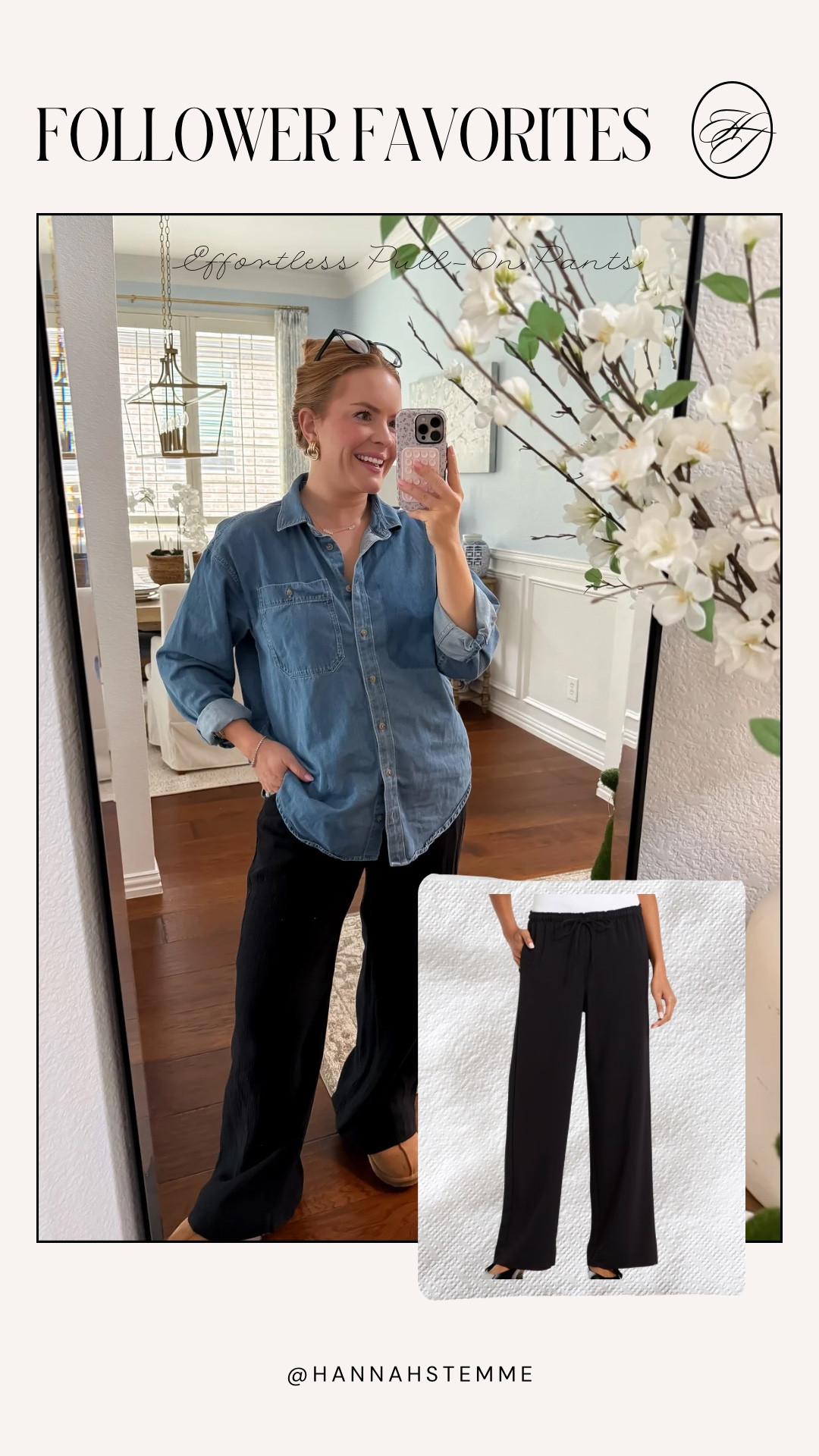 These pull-on wide leg pants are the definition of comfortable but polished.

They feel like lounge pants but still work for a casual office outfit or everyday errands.

Wearing size medium — fits true to size.

Everything linked here.

Keywords: comfortable workwear • wide leg pants • casual work outfit • everyday outfit

#LTKgrwm #LTKmomlife #LTKootd