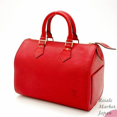 Louis Vuitton Speedy 25 Red Epi Leather M43017 Handbag Vintage France LV Auth | eBay | eBay US