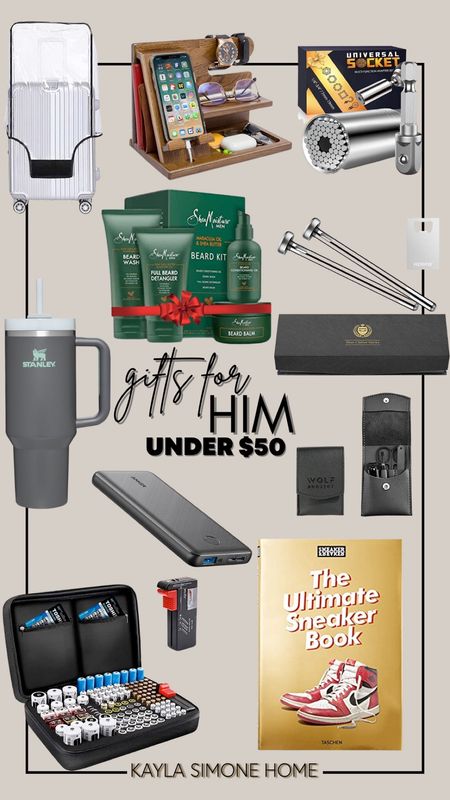 Don’t forget about the men! His own Stanley cup, a universal socket wrench, or a portable battery pack would be great under the tree! 

#LTKGiftGuide #LTKmens #LTKHoliday