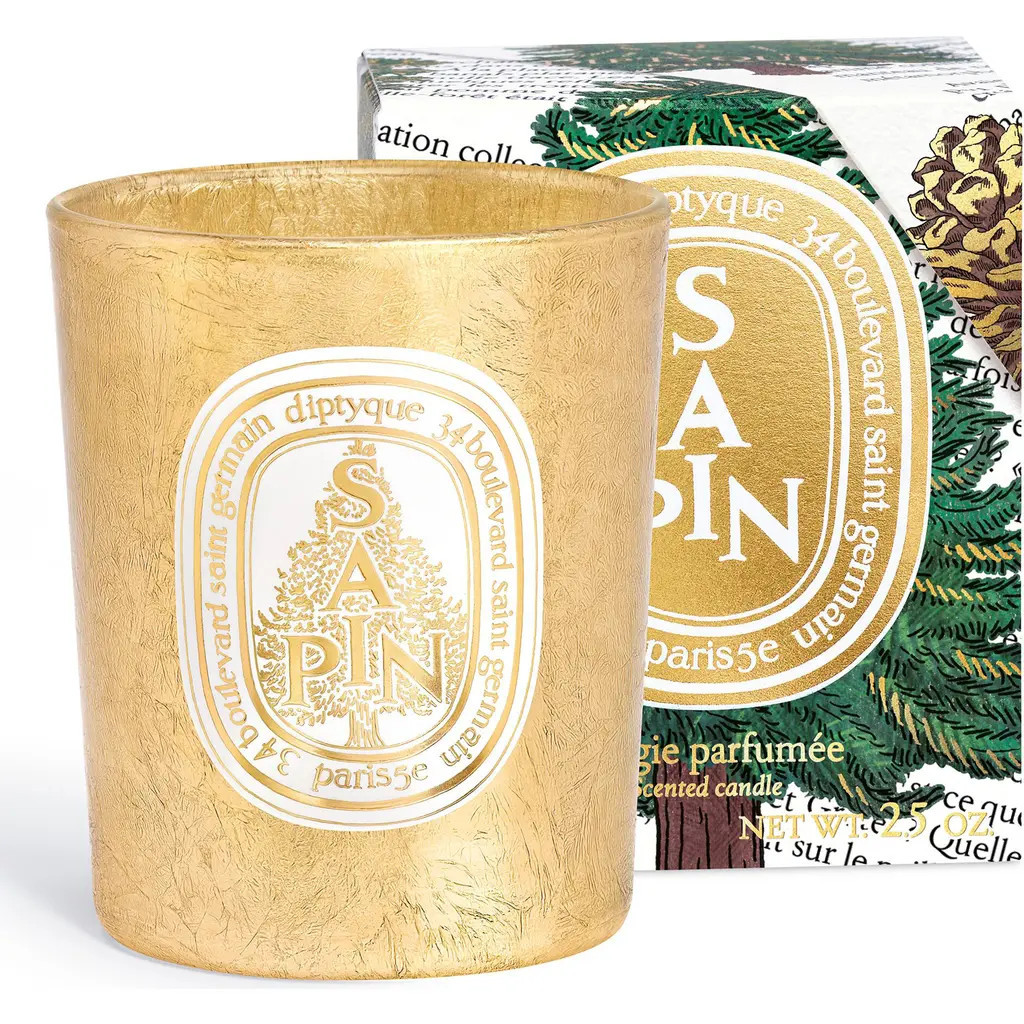 Diptyque Sapin (Pine Tree) - Candle in White/Gold at Nordstrom, Size 51.3 Oz | Nordstrom