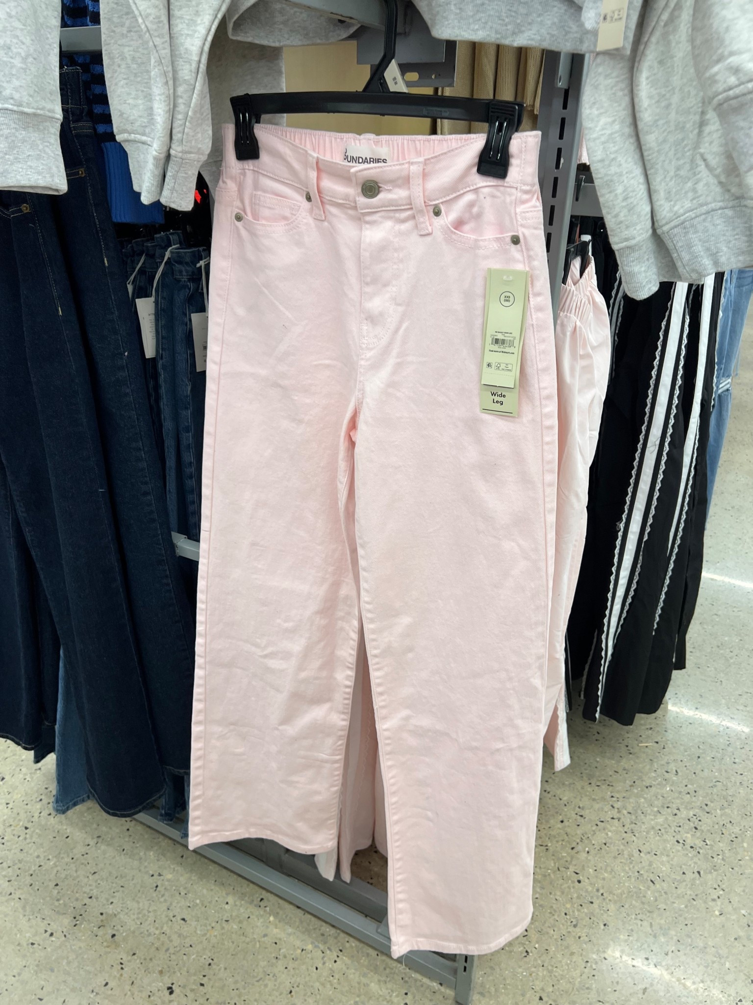 Pink pants at Walmart, these fit so nicely! Elastic at the back. True to size. 