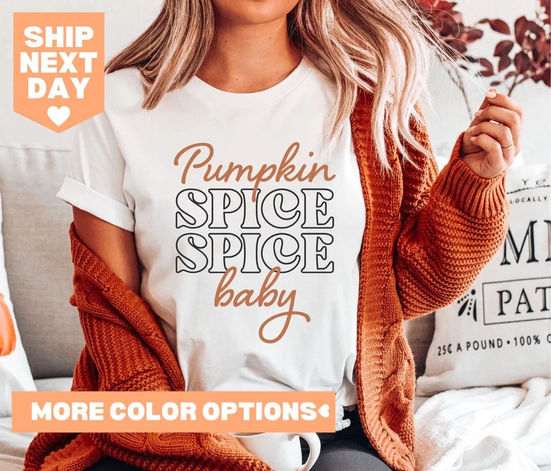 Pumpkin Spice Spice Baby Shirt Thanksgiving Shirt Cute Funny - Etsy | Etsy (US)