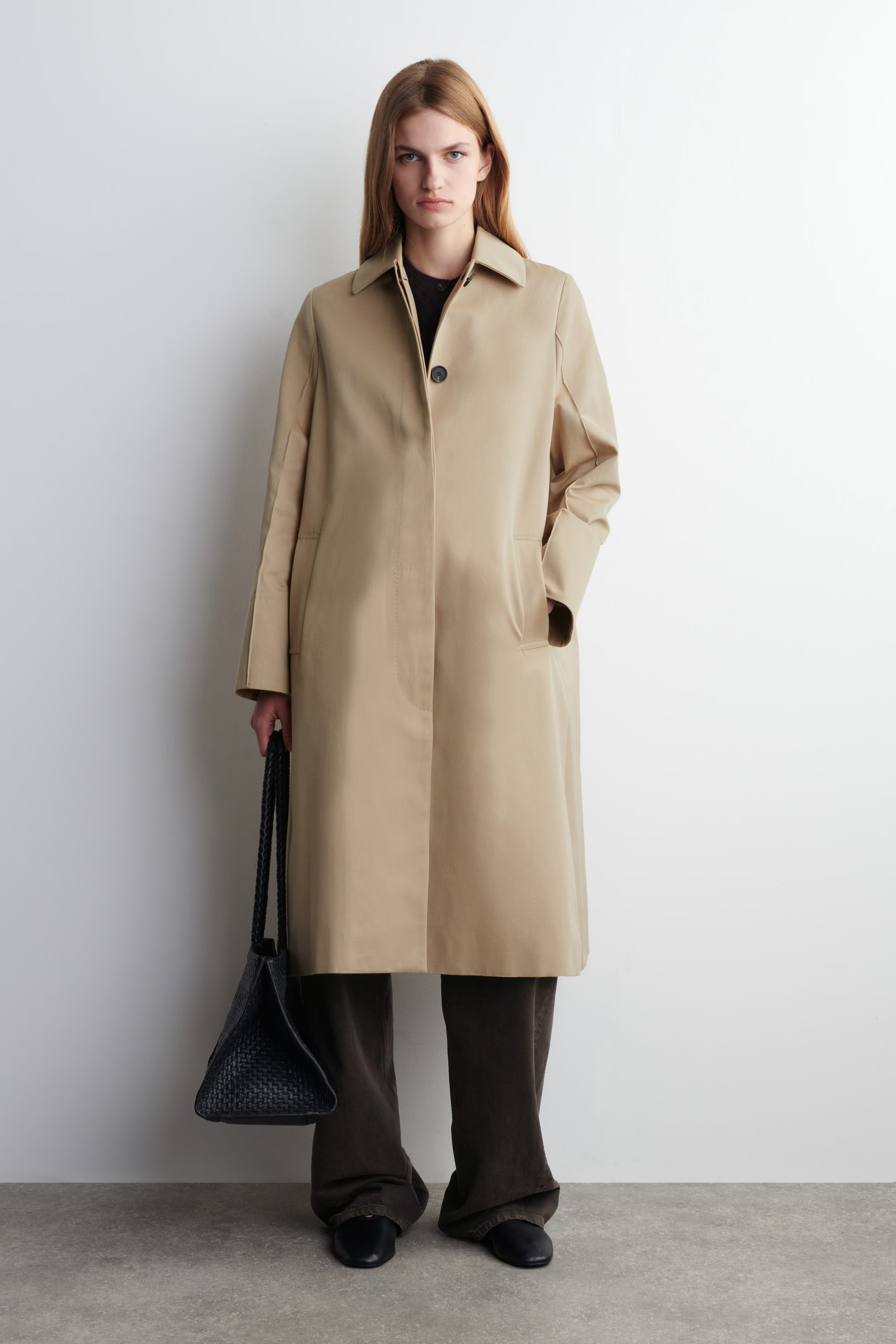 CLASSIC COTTON CAR COAT - BEIGE | COS | COS UK
