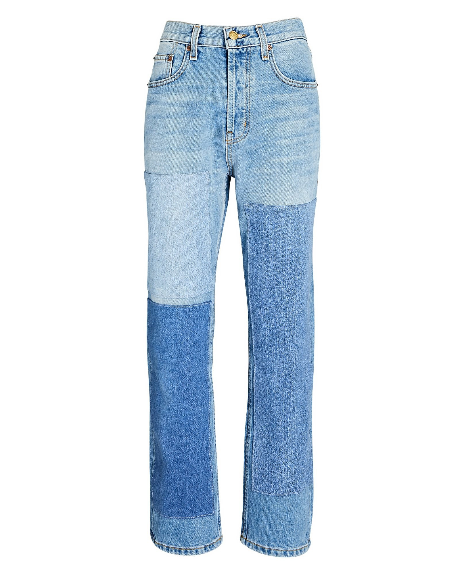 Marcel Patchwork Straight-Leg Jeans | INTERMIX