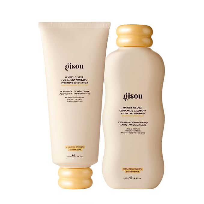 Gisou Honey Gloss Hair Wash Duo - Hydrating Shampoo & Conditioner with Fermented Mirsalehi Honey,... | Amazon (US)