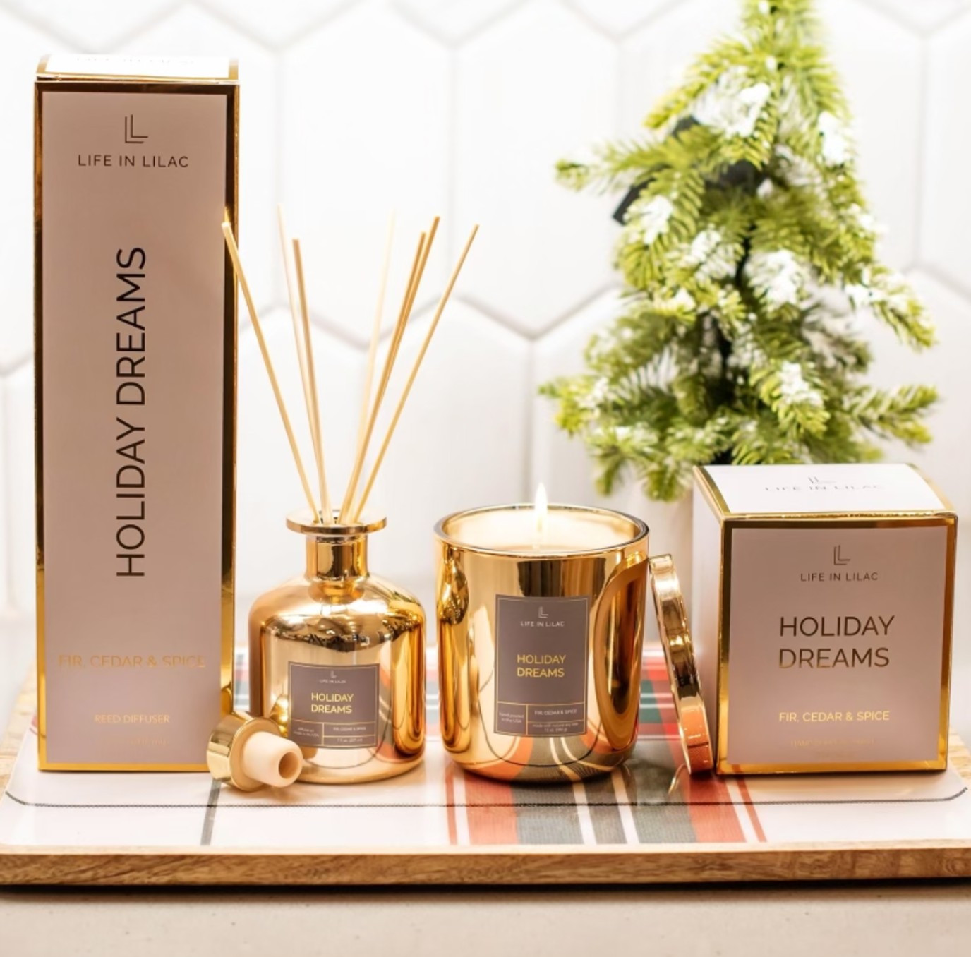 Holiday Dreams Candle & Diffuser Combo- SHIPS FREE | Life In Lilac