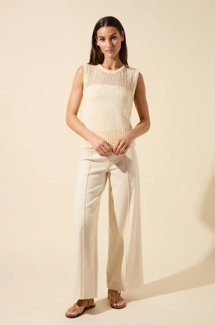 Avery Sequined Knit Shell | Lysse NY