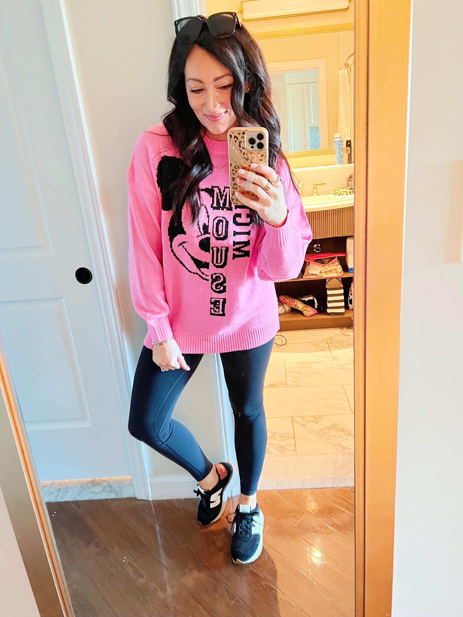 • medium sweatshirt 
• size 6 leggings 
• medium tank 
• sneakers tts 

#LTKstyletip #LTKshoecrush #LTKunder50