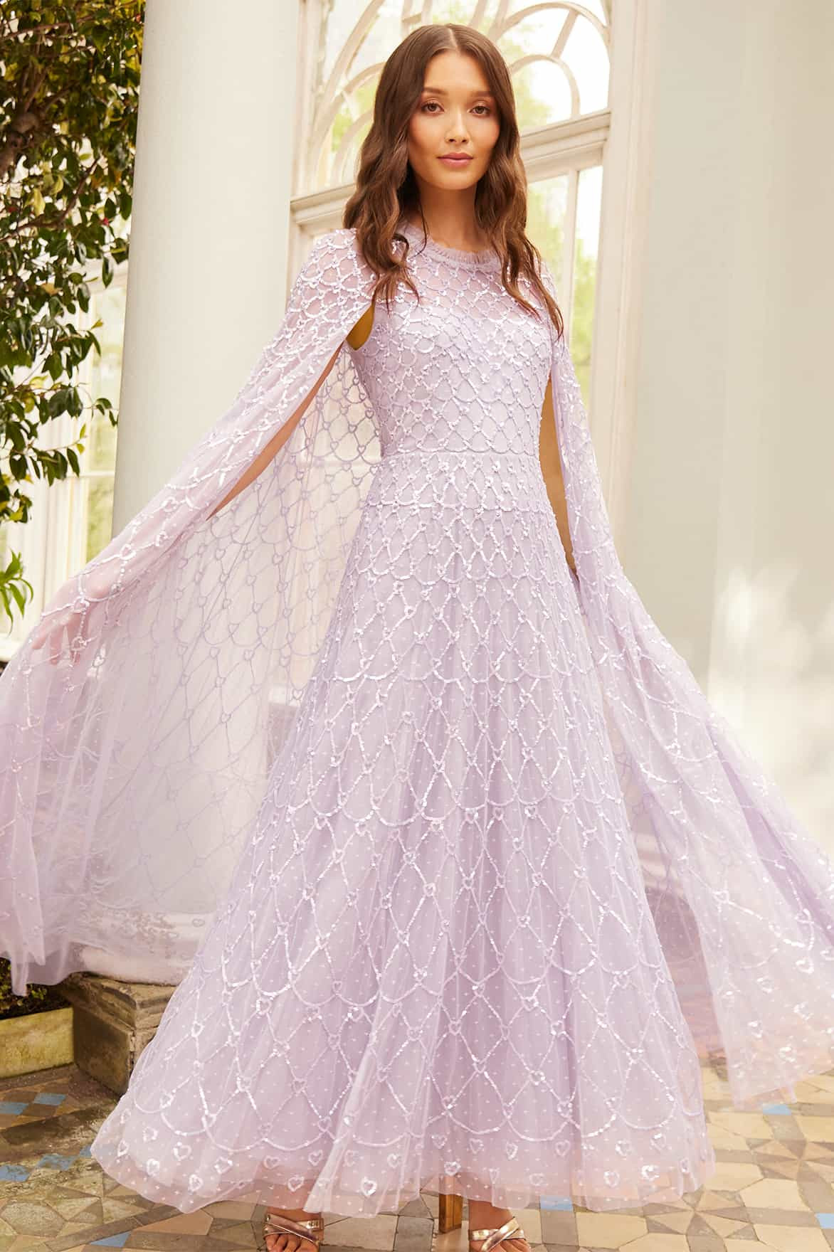 Heart Lattice Ankle Gown | Needle & Thread