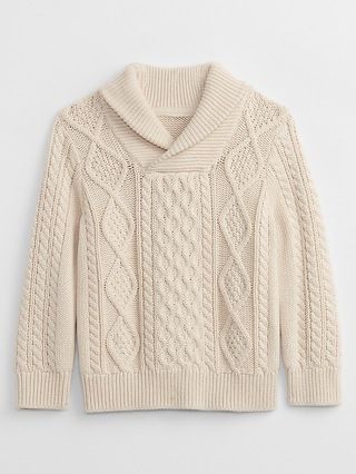 babyGap Cable-Knit Shawl Sweater | Gap Factory