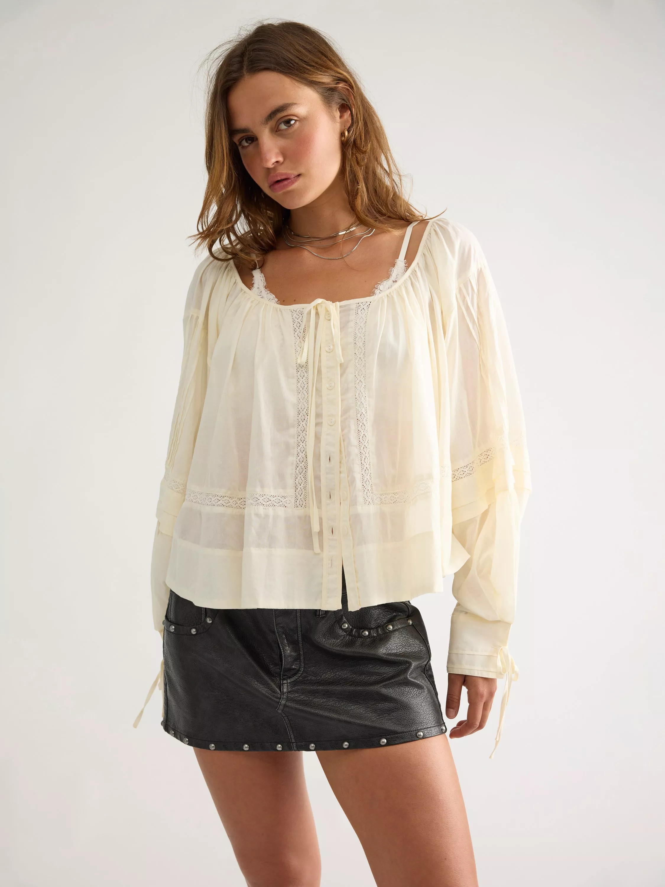 La Lune Blouse, Cream | John Lewis (UK)