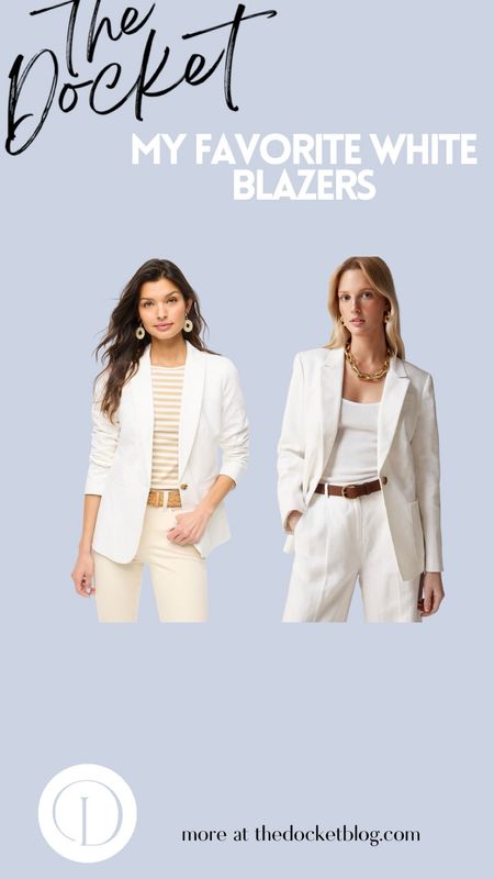 My fav white blazers - perfect for spring and summer 

Womens business professional workwear and business casual workwear and office outfits midsize outfit midsize style 

#LTKstyletip #LTKworkwear #LTKmidsize