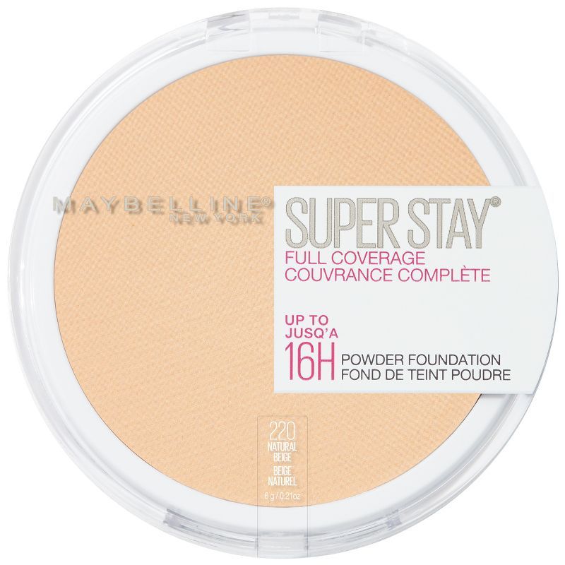 Maybelline Super Stay Full Coverage Pressed Powder Foundation - 0.21oz | Target
