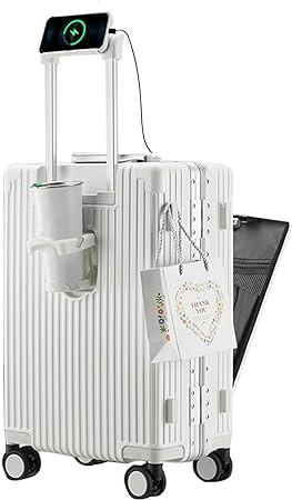 feilario Aluminium Frame Hardside Expandable Spinner Wheel Luggage, Built-In TSA lock Carry on Su... | Amazon (US)