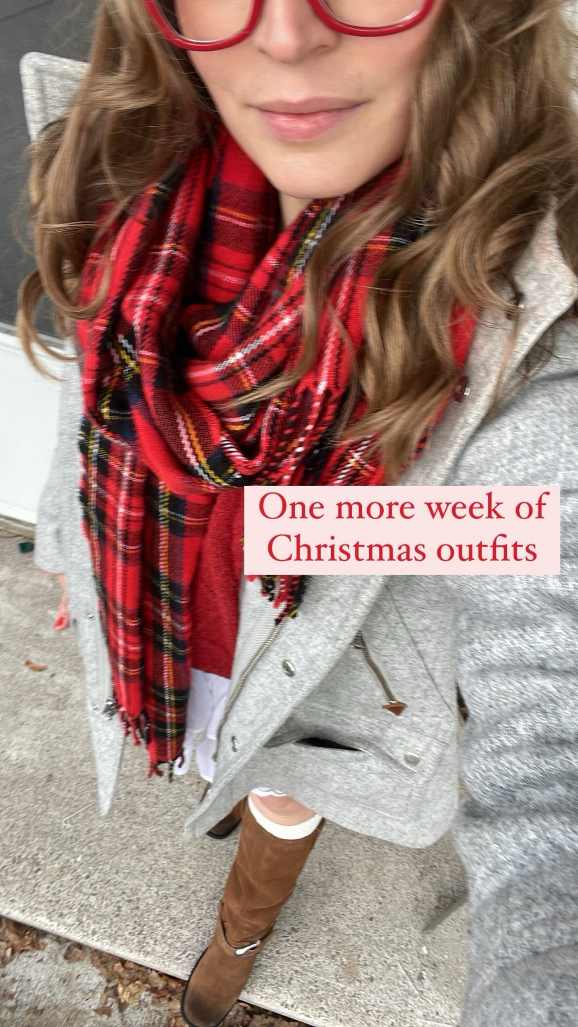 One more week of Christmas outfits 🫶✨

Red glasses, red frames, winter jacket, chick jacket, white skirt, red sweater, brown moto boots 

#LTKSeasonal #LTKShoeCrush #LTKHoliday