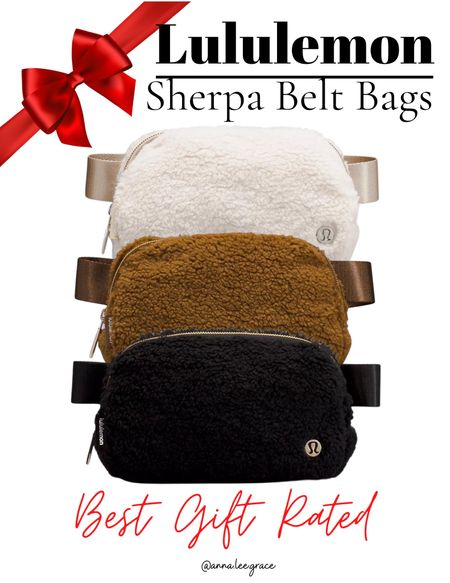 Lululemon  Sherpa belt bag 

#LTKGiftGuide #LTKfit #LTKHoliday
