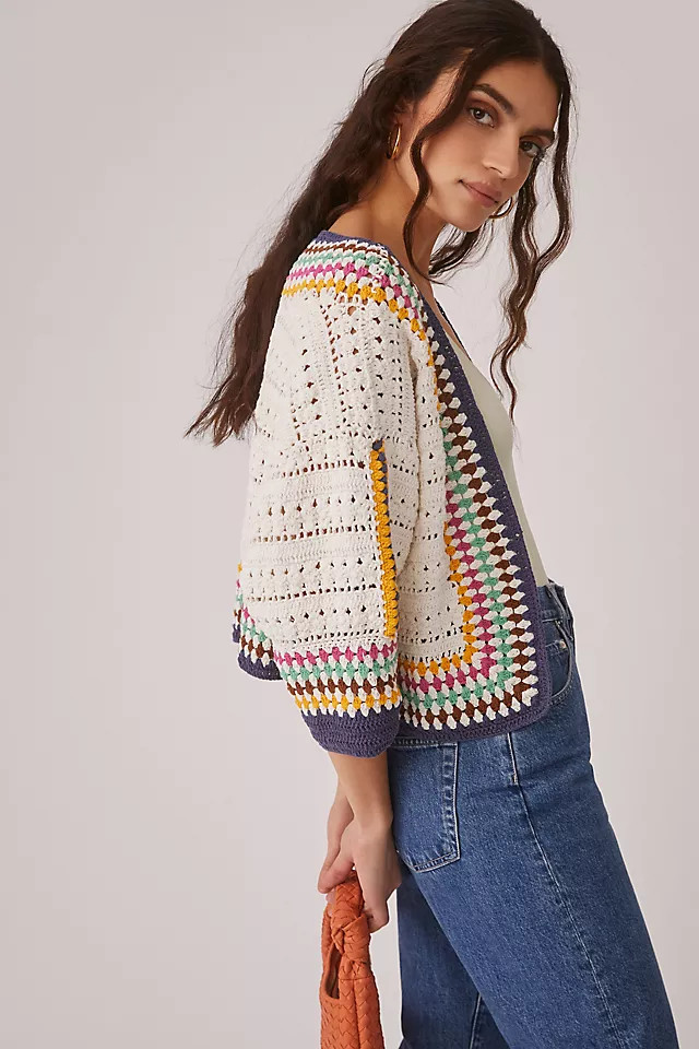 Cropped Crochet Cardigan | Anthropologie (US)