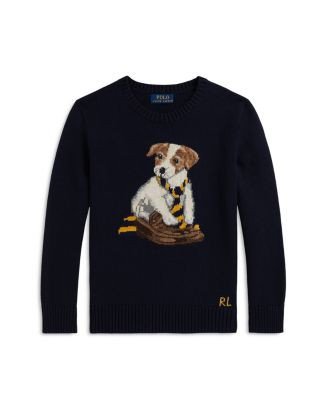 Ralph Lauren Boys' Dog Intarsia Cotton Sweater - Big Kid  | Bloomingdale's Kids | Bloomingdale's (US)