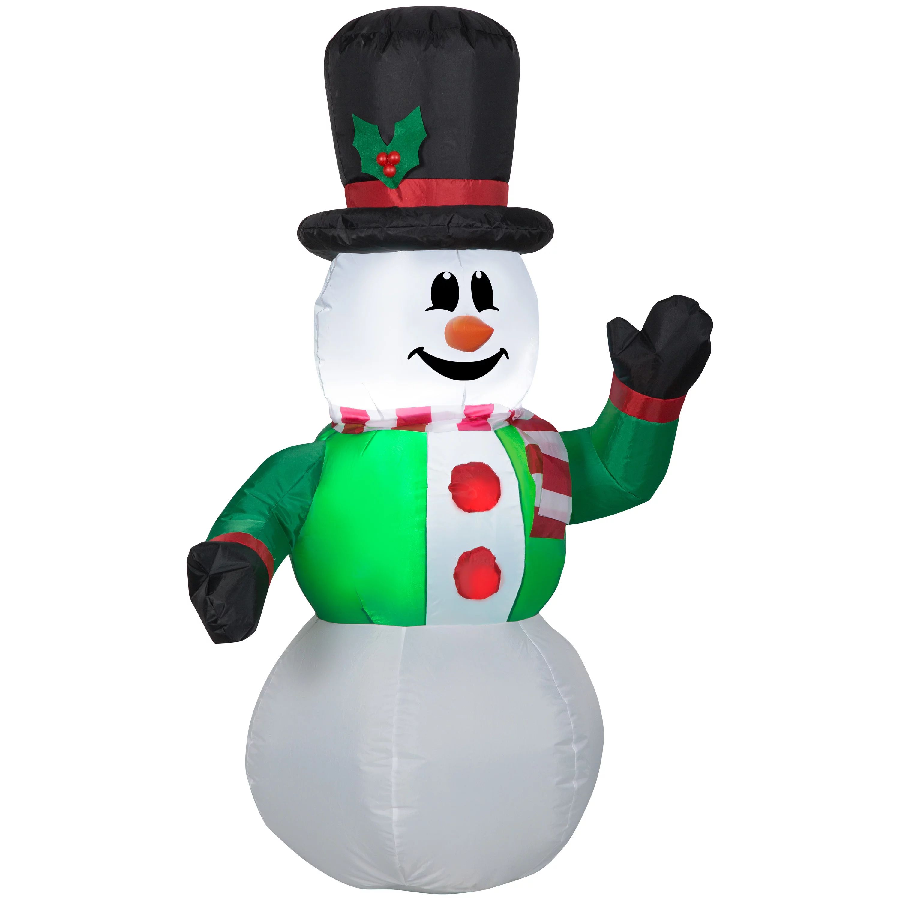 Holiday Time 4ft Top Hat Snowman Inflatable | Walmart (US)