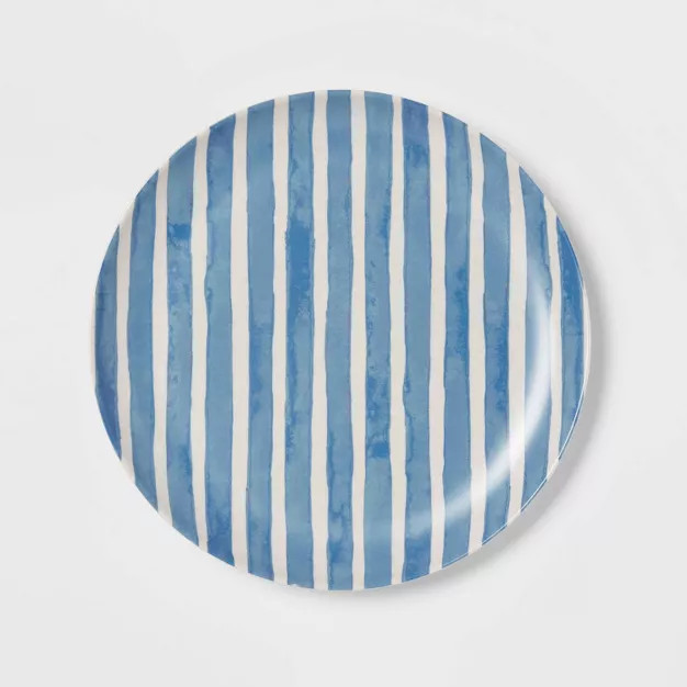 8" Bamboo and Melamine Striped Salad Plate - Threshold™ | Target
