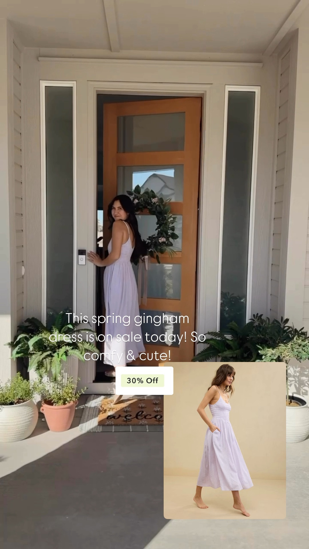 One of my favorite dresses I've found this season is on sale! It's so flow, comfortable, and darling with the subtle gingham! 

#LTKSeasonal #LTKSpringSale #LTKFindsUnder50