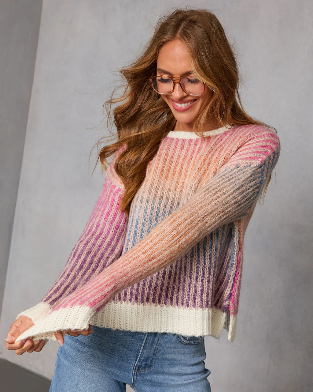 New Mood Multi Color Knit Sweater | VICI