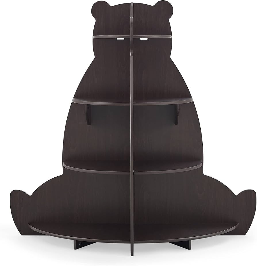Delta Children Bear Bookcase - Greenguard Gold Certified, Crafted Walnut | Amazon (US)