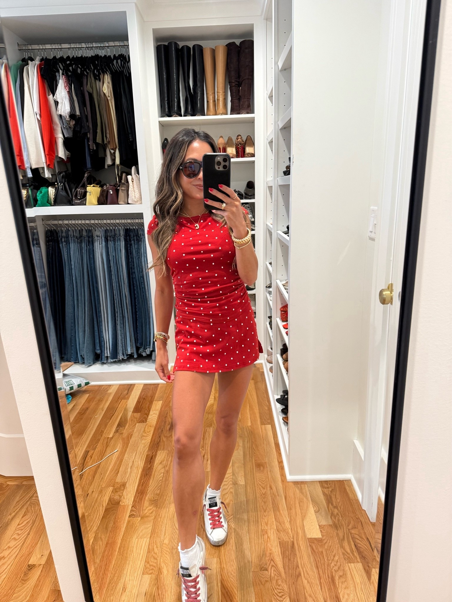 4th of July cute & comfy!! Love this set bc of the ruching on the top and the bottom is a skort!! I got XS!

#LTKootd #LTKPetite #LTKOver40