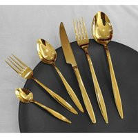 Perosnalized Soup Gold Spoons, Dinner Spoon Set, Tablespoon Titanium New Home Gift, Personalized Gift | Etsy (US)