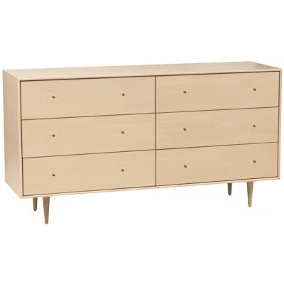 Midcentury Modern 6 Drawer Dresser Wood Veneer: Painted Eco-MDF, Finish: Green | Wayfair North America