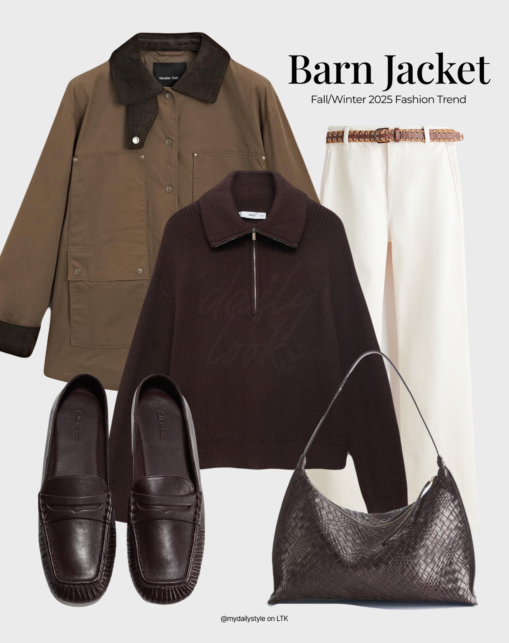Stylish way to wear a barn jacket this fall/winter.

Check out more ideas in my profile. 

Tags: barn jacket, waxed jacket, parka, utility jacket, fashion trends 2025, fall style, autumn style, winter outfit, winter fashion, easy styling, simple everyday look, chic & basic outfit, casual outfit, capsule wardrobe, brunch style, high street. 

#LTKautumn #LTKstyletip #LTKwinter