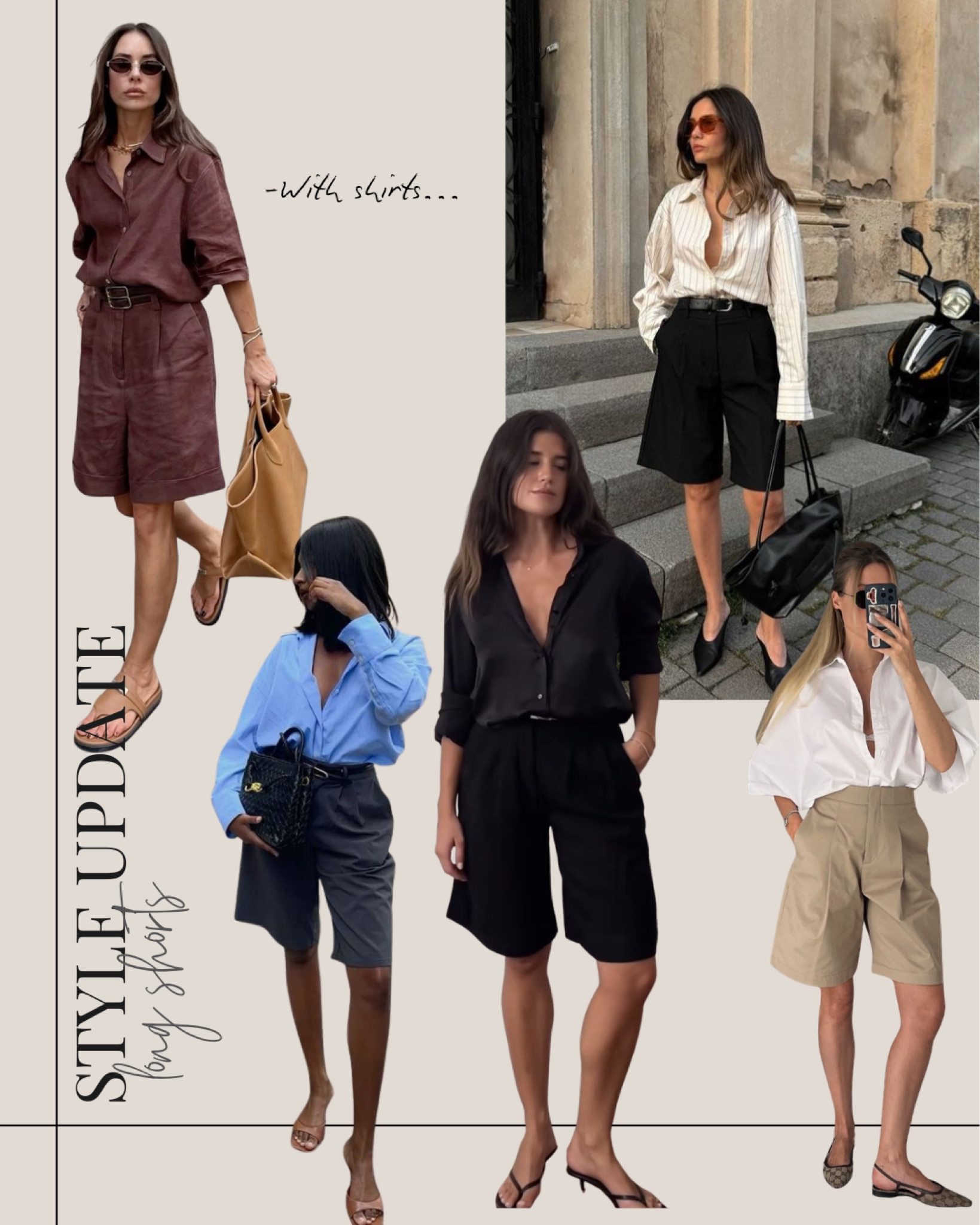 How to wear long shorts 
The secret ? Keep it simple , it also helps to keep your footwear on the more feminine side , think Mary Jane’s, mesh flats , strappy sandals , leather thong sandals etc 

I’ve linked my favourite long shorts below and a few good shirt options 

#LTKsummer #LTKtravel #LTKworkwear