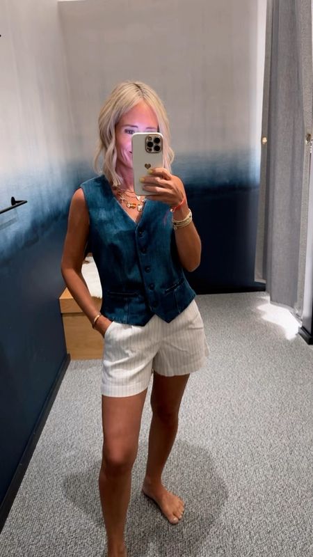 Denim vest- in an XS- it’s a tad big, so keep in mind for sizing
Shorts run on the small side. I sized up to my bigger denim size

Graduation party
Spring stylee

#LTKstyletip #LTKfindsunder100 #LTKover40