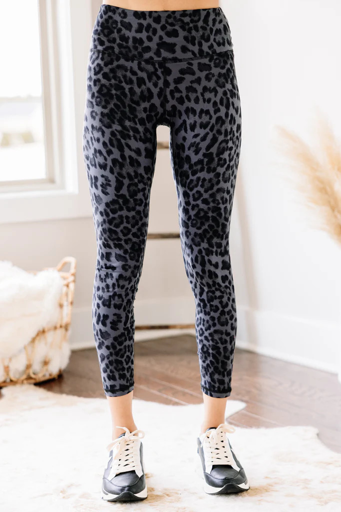 No One But You Black Leopard Leggings | The Mint Julep Boutique