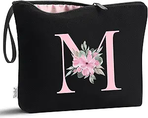 Vavabox A-Z Personalized Makeup Bag,Birthday Gifts for Women Mom,Gifts for Best Friend,Bride Brid... | Amazon (US)