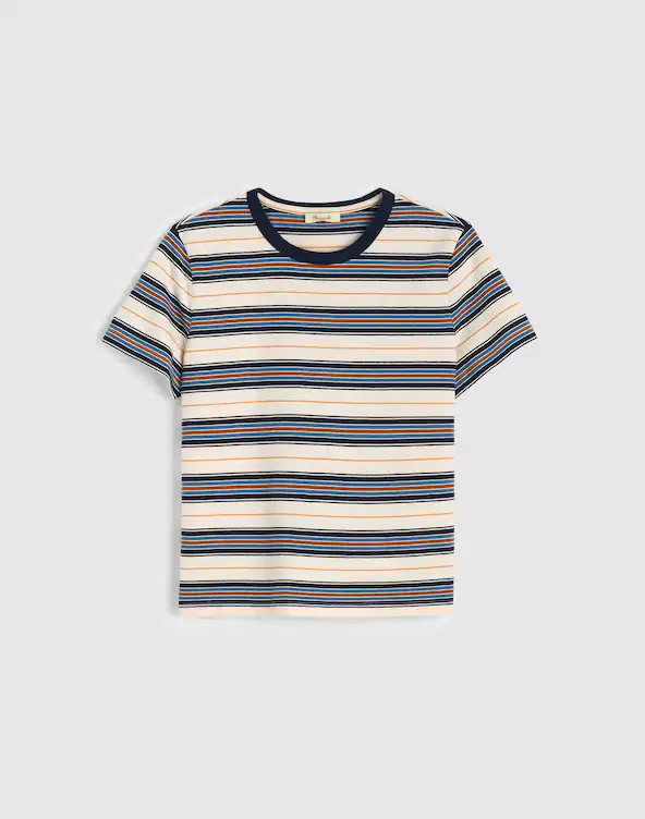The Perfect Crewneck Tee in Allday Jersey | Madewell